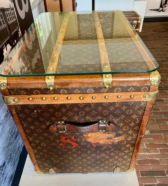 Vintage Louis Vuitton coffee table trunk Pinth Vintage Luggage