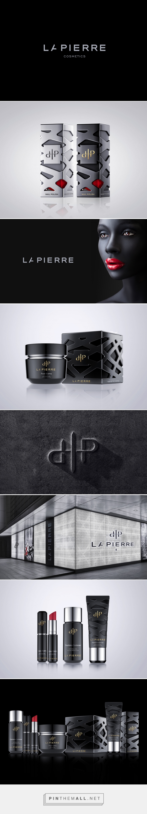LaPierre Cosmetics logo and packaging on Behance by Reynolds