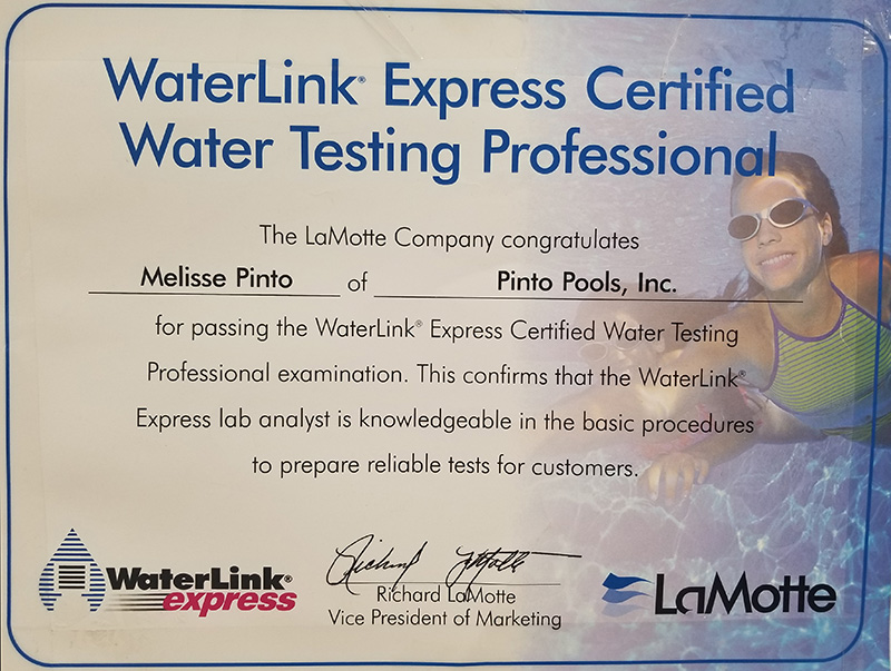 Water Lab Pinto Pools