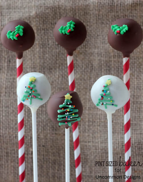 Simple Christmas Tree Cake Pops Pint Sized Baker