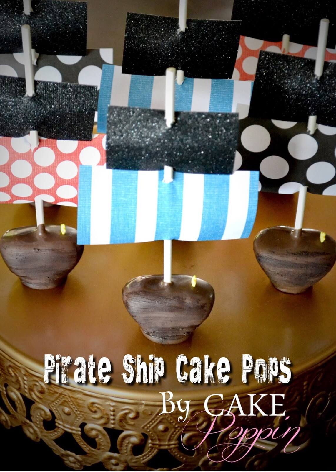 Pirate Ship Cake Pops • Pint Sized Baker