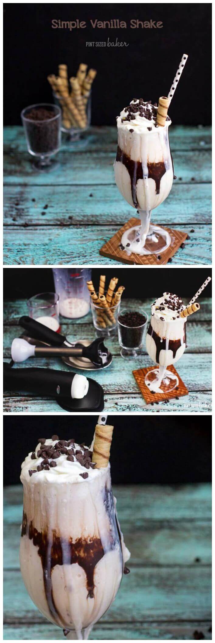 Classic Vanilla Milkshake Recipe Pint Sized Baker