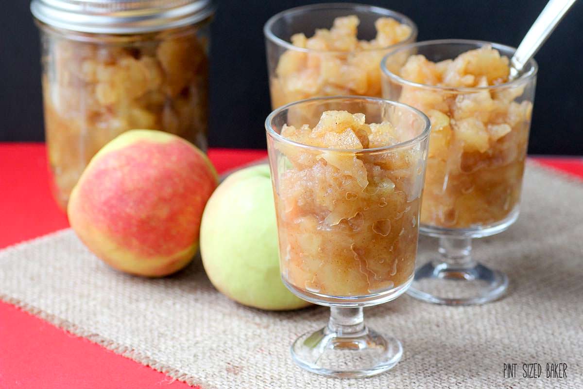 Homemade Chunky Applesauce Pint Sized Baker