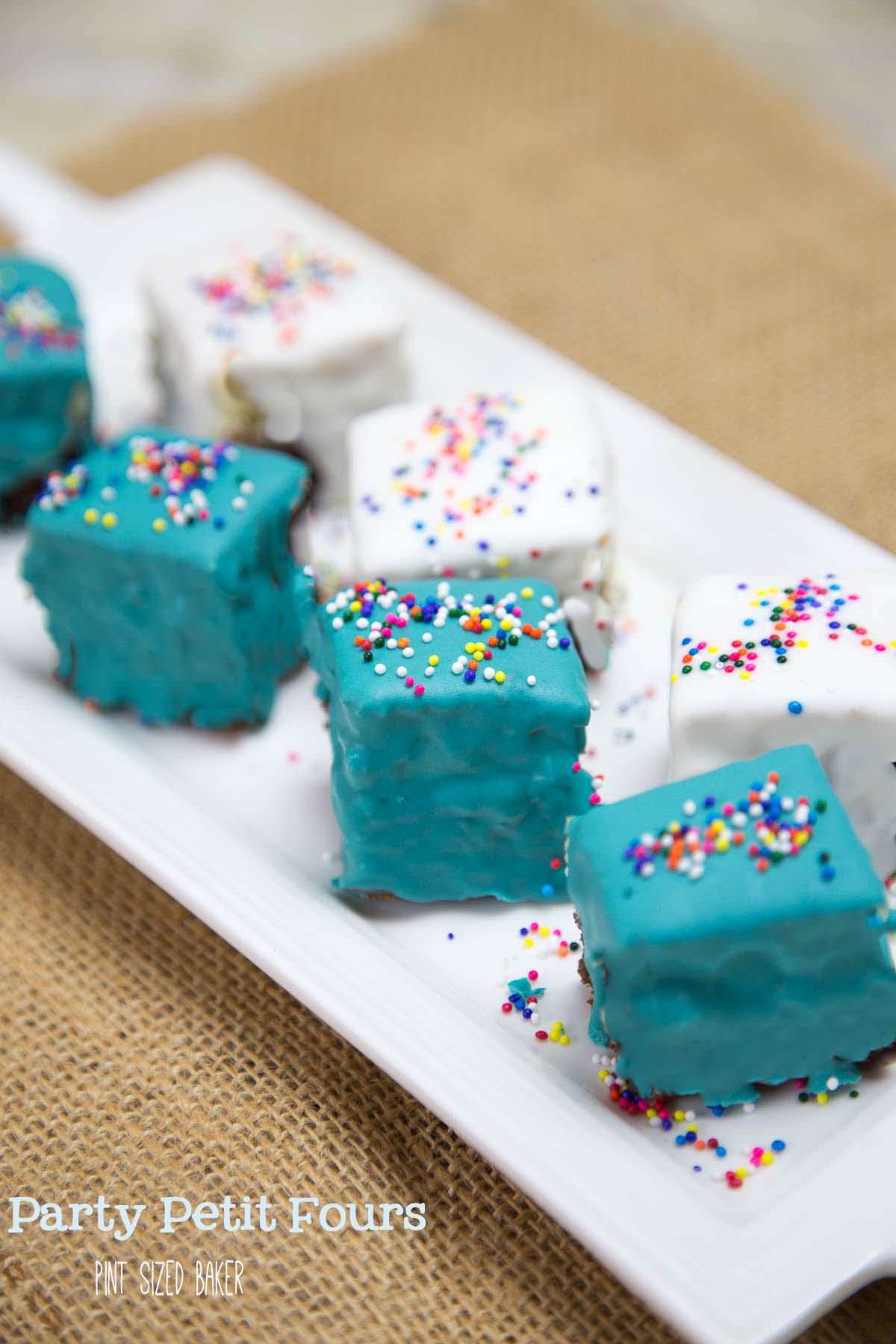 Homemade Petit Fours Pint Sized Baker