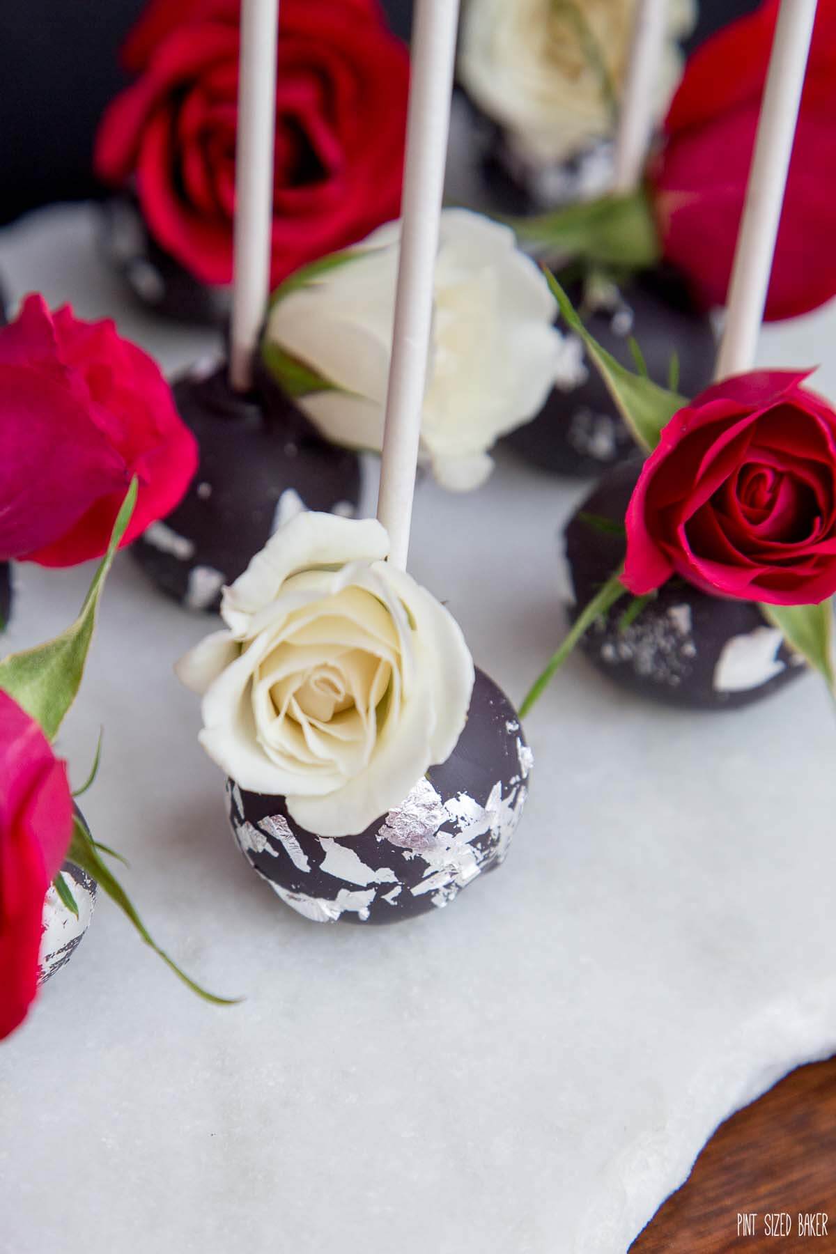 Real Rose Cake Pops Pint Sized Baker