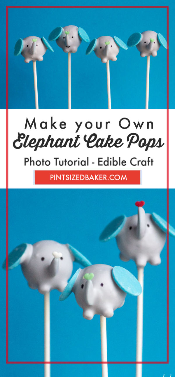 How to make Elephant Cake Pops Pint Sized Baker