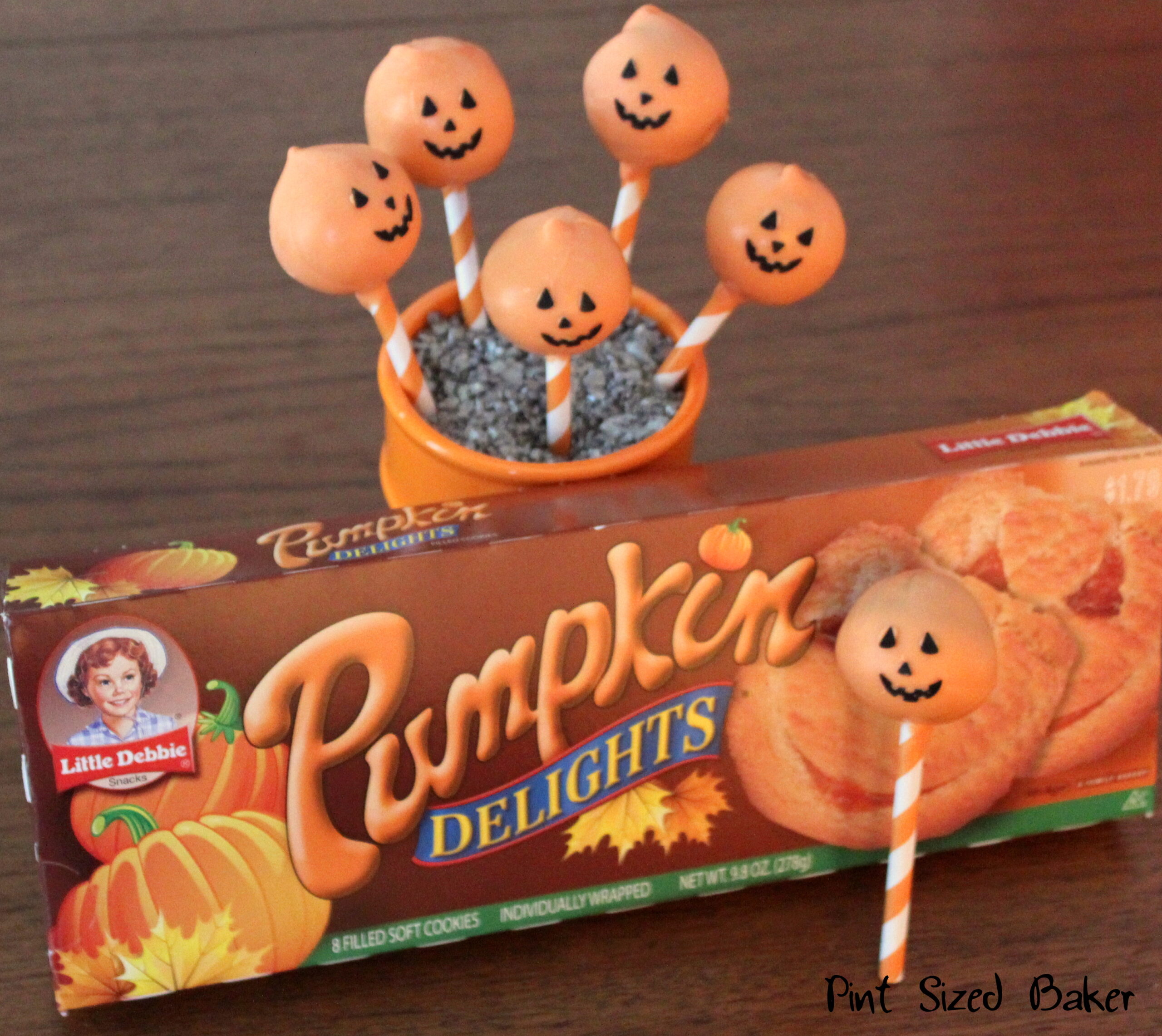 Little Debbie Pumpkin Pie Cake Pops • Pint Sized Baker