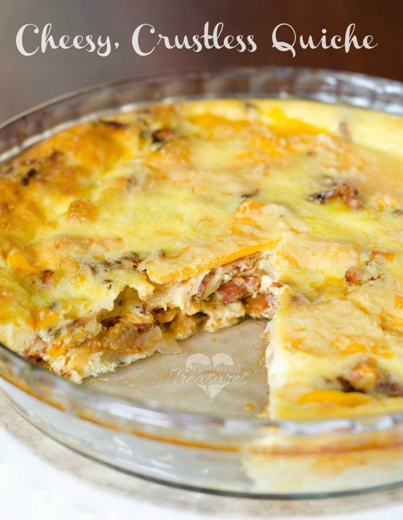 crustless bacon and egg quiche