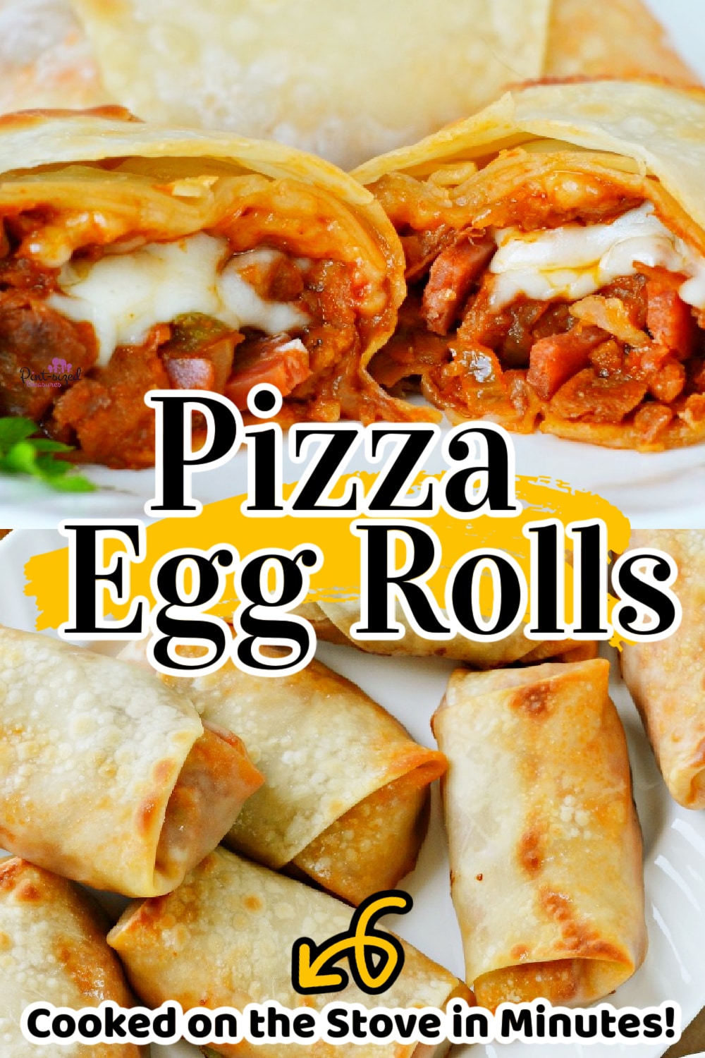 Pizza Egg Rolls · Pintsized Treasures