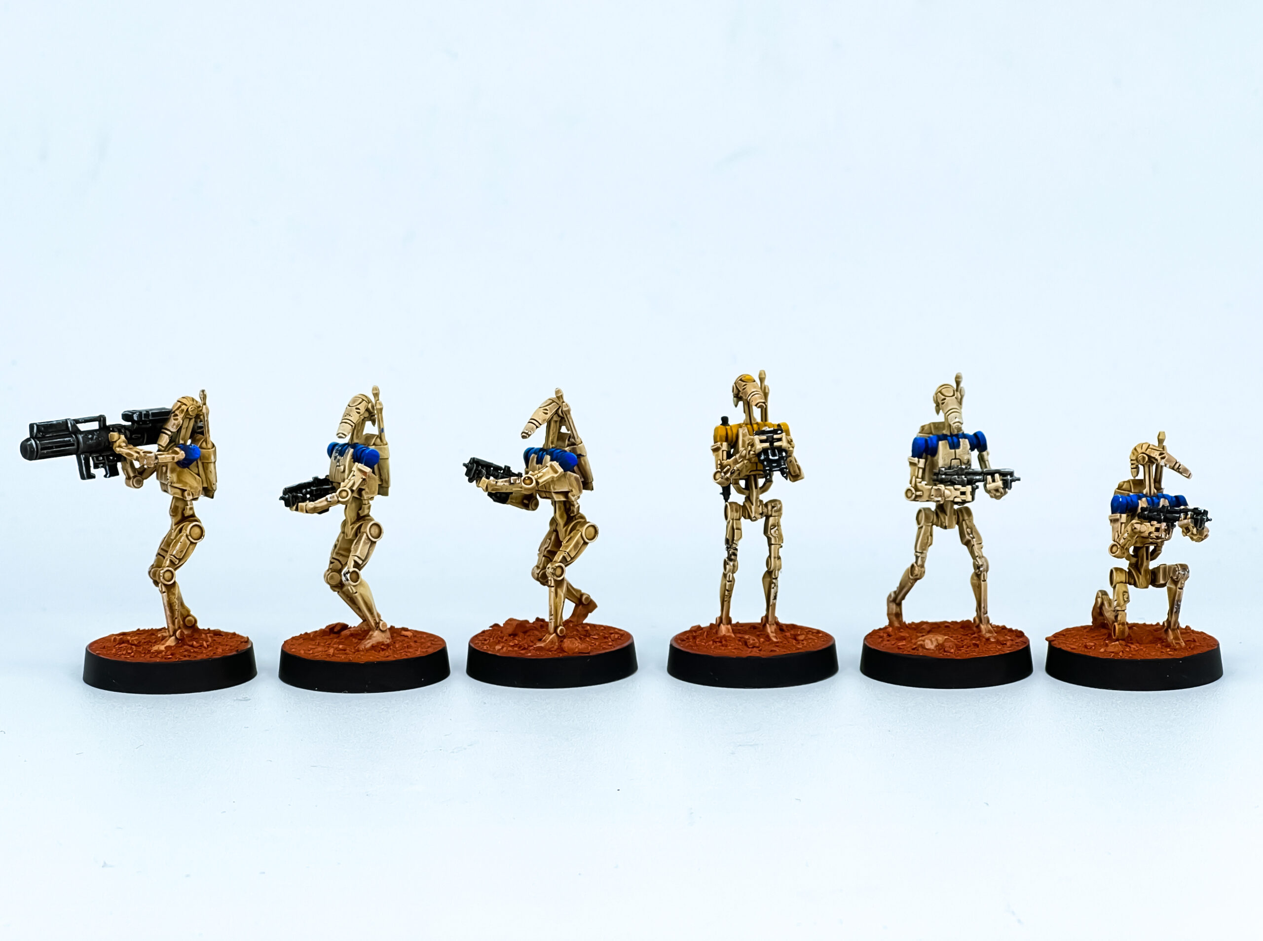 How to paint Star Wars Legion Battle Droids Quick and Easy