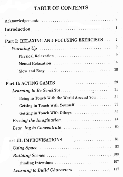 Acting Games and Acting Exercises For School Actors