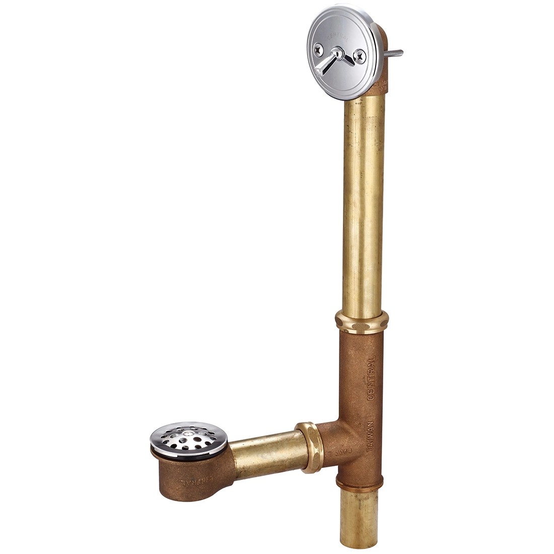 Central Brass MultiTub Trip Lever Bath Drain