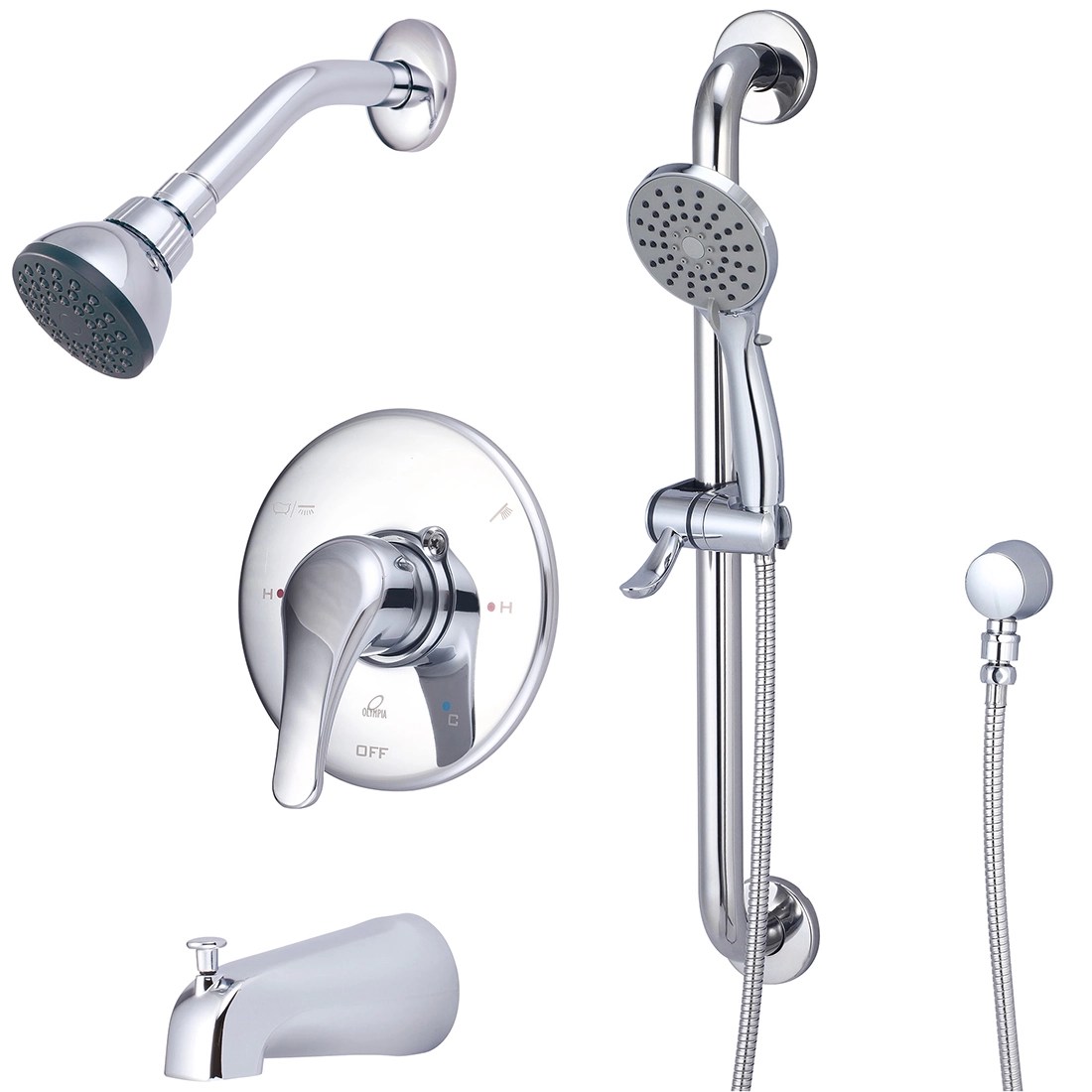Olympia Single Handle Tub/Shower Trim Set W/Handheld