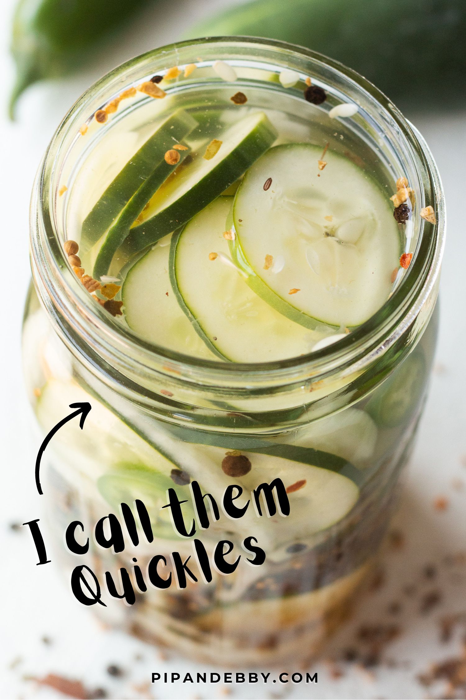 Refrigerator Sweet Pickles So quick & easy! Pip and Ebby