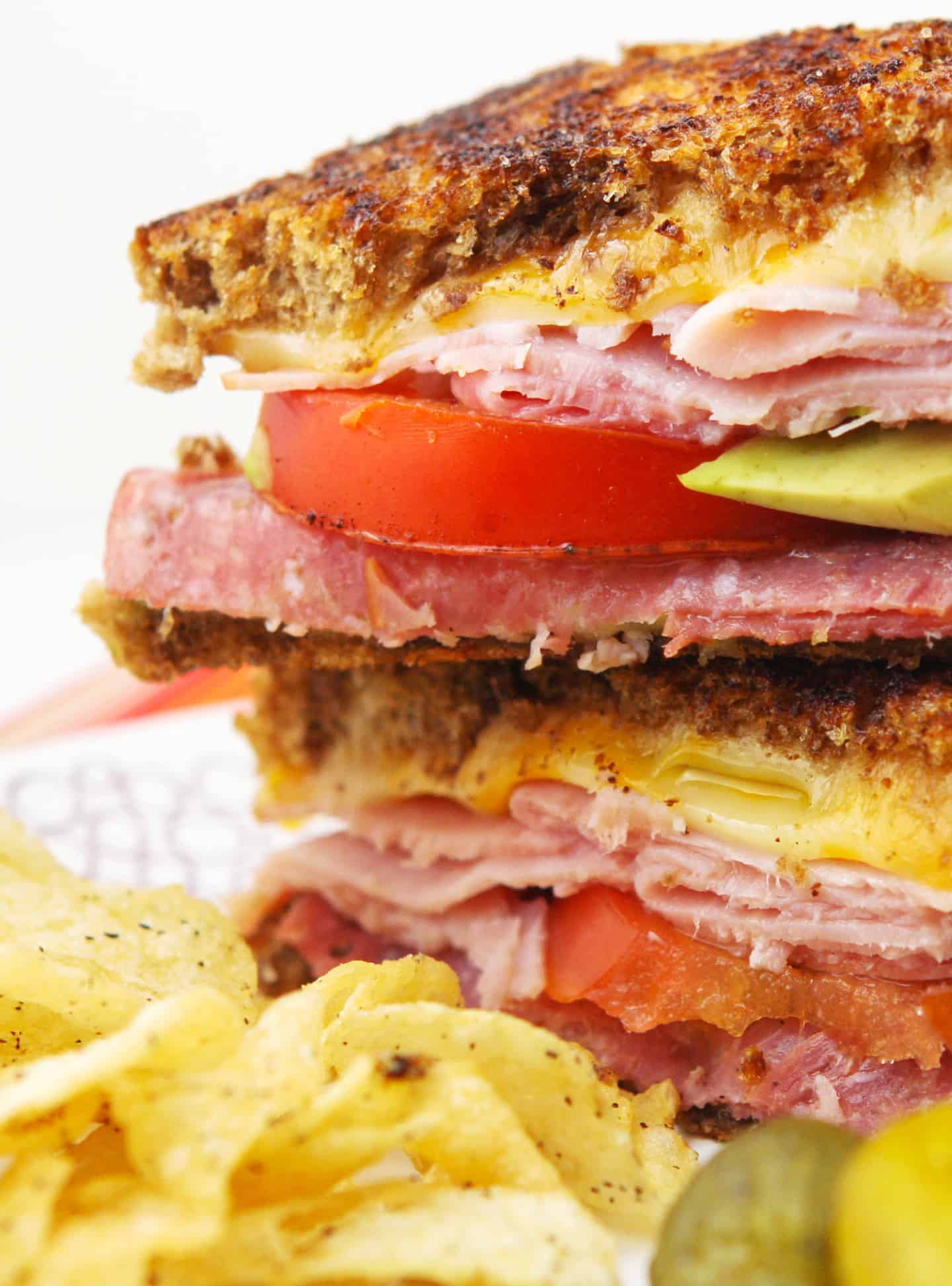 Leftover Lunch Meat Grilled Cheese Sandwich Recipe Pip and Ebby