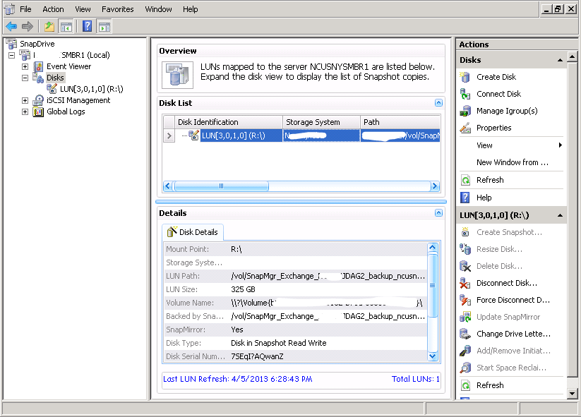 Restoring a Single Mailbox from a NetApp SnapManager for Exchange