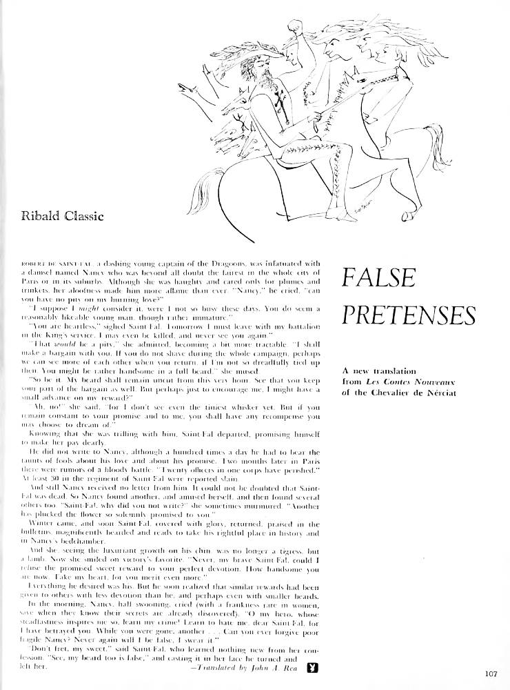 Ribald Classic False Pretenses, December 1959 Pipe and PJs Pictorials