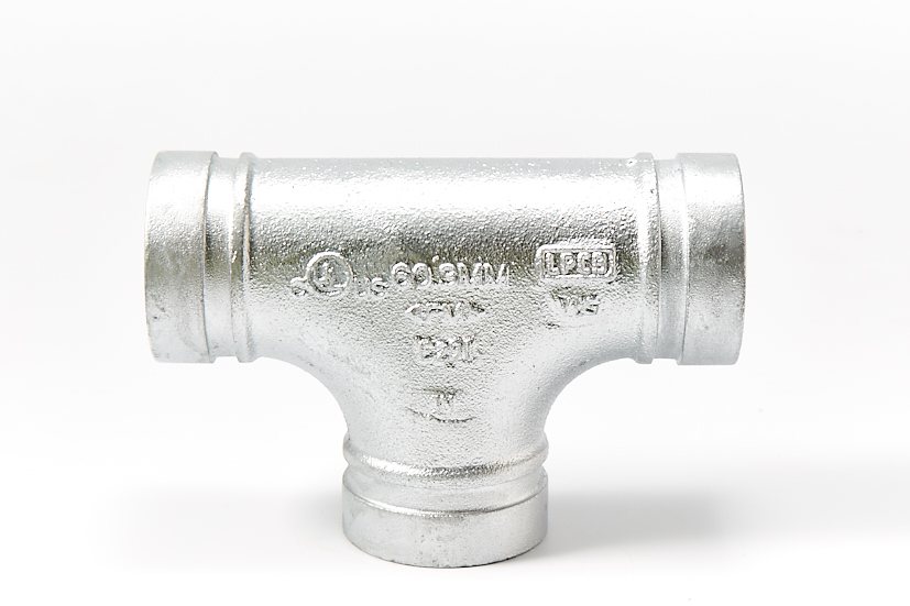 Tee Grooved Galvanised Pipe Fitting Pipe Dream Fittings