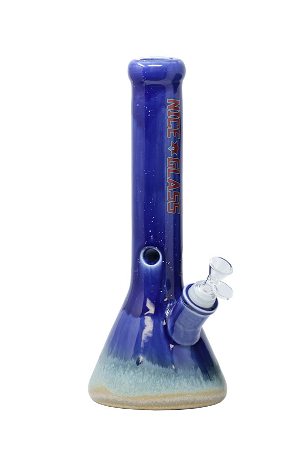 13 inch Blue Ceramic Bong Pipe Dreamz