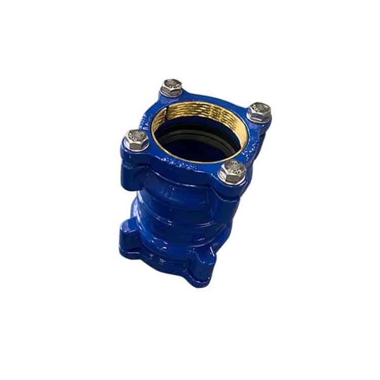 Coupling for HDPE pipe ductile iron pipe fitting and valvefactory