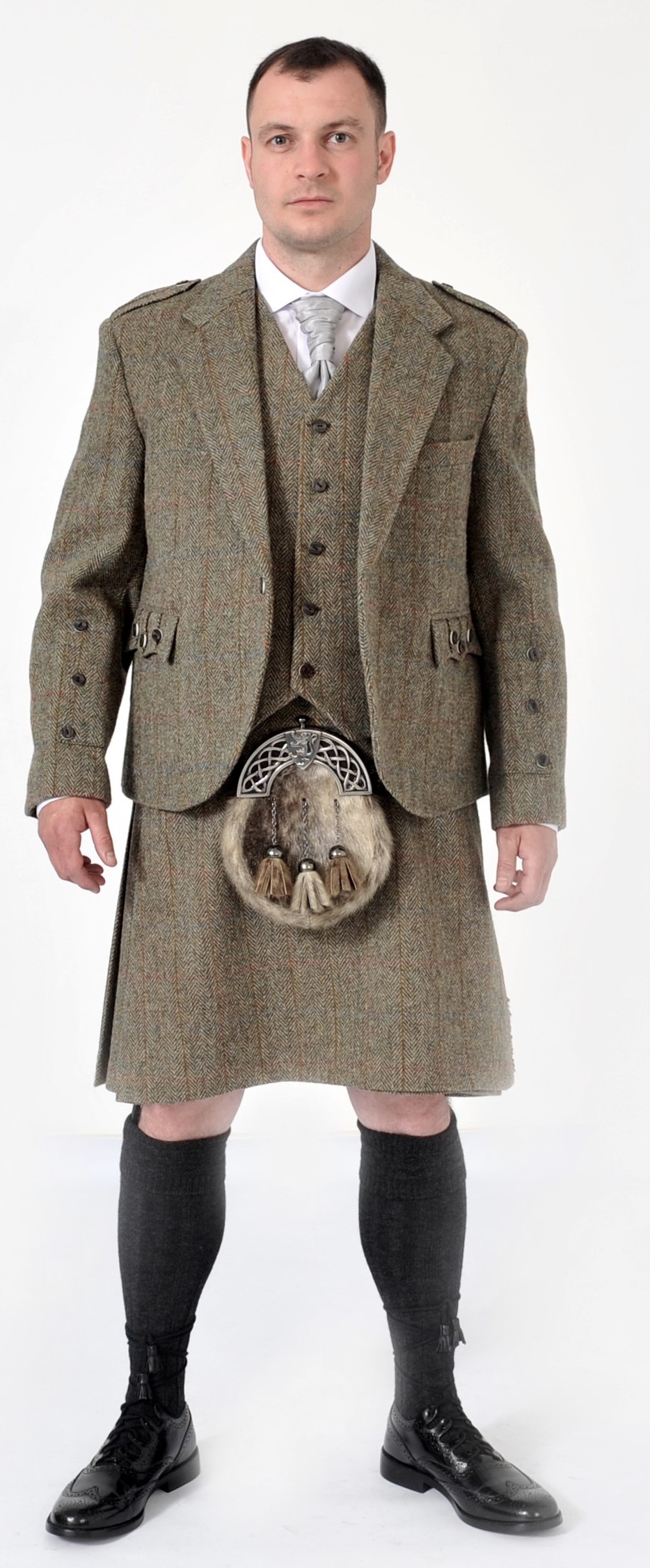 Harris Tweed 8 yard Kilt & Jacket Package Piper Store
