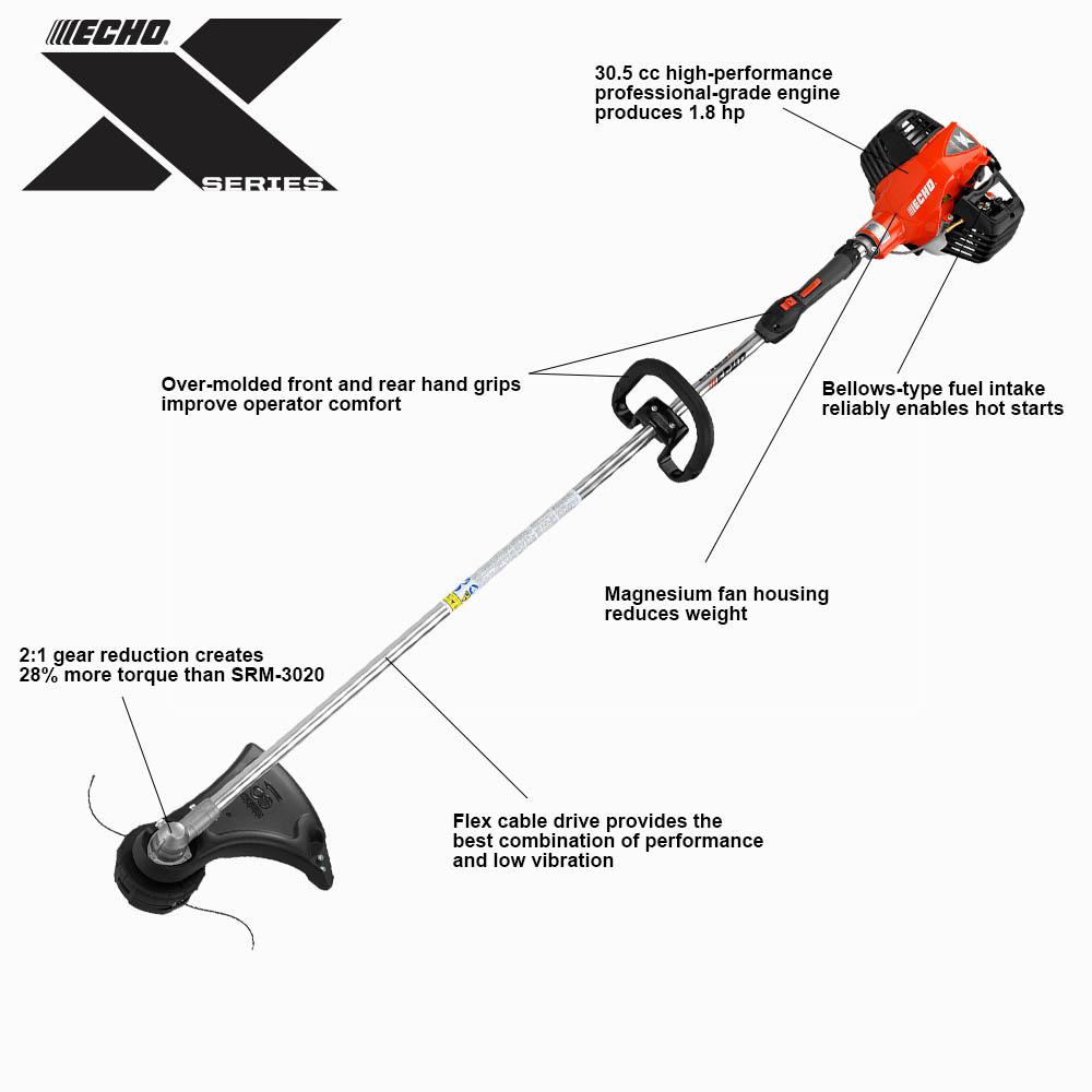 ECHO 30 cc Gas 2-Stroke Cycle Straight Shaft String Trimmer – PIP Hardware