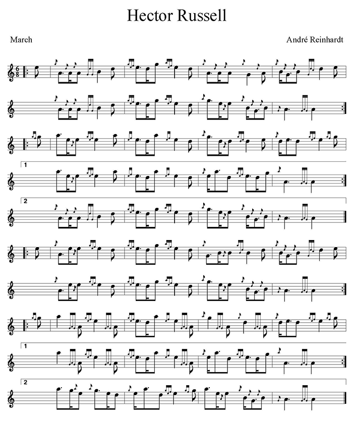 Editor’s Notebook Band Medleys/ Mod Piping/ Hector’s Tune/ Barry