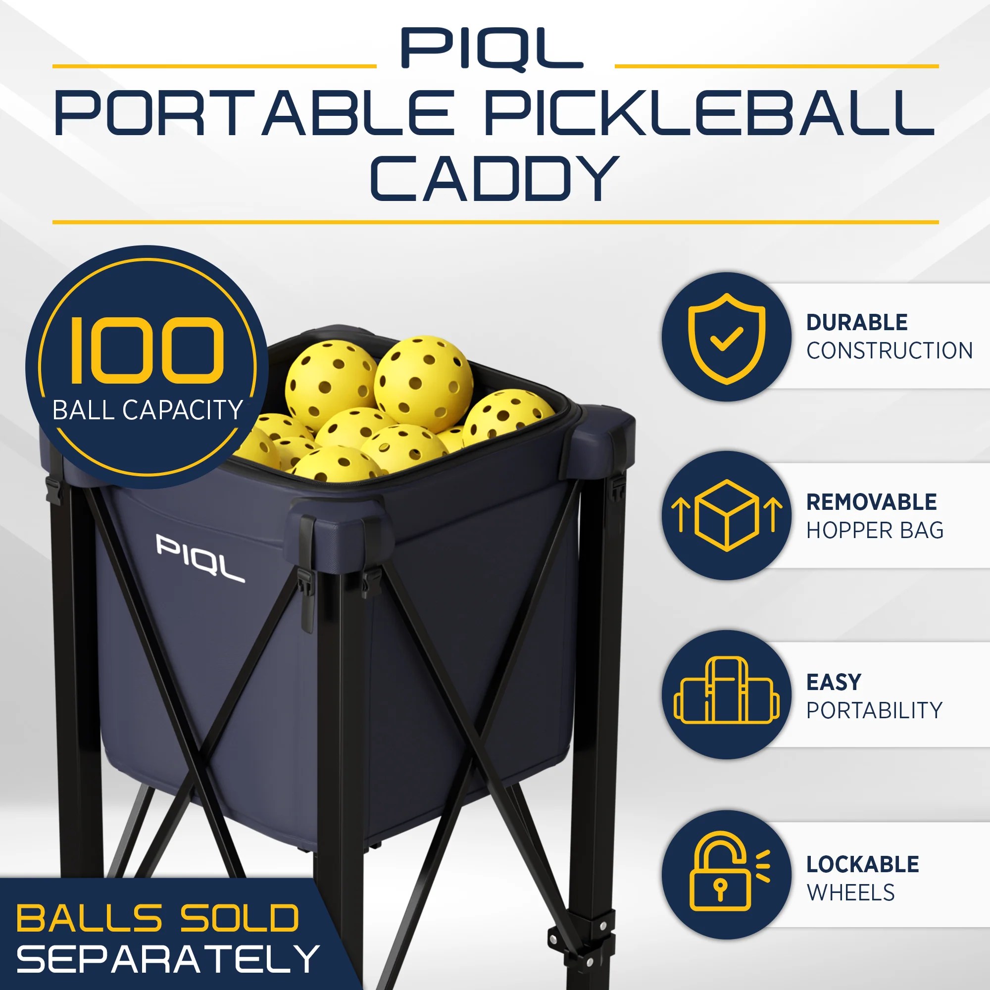 Pickleball Ball Caddy PIQL
