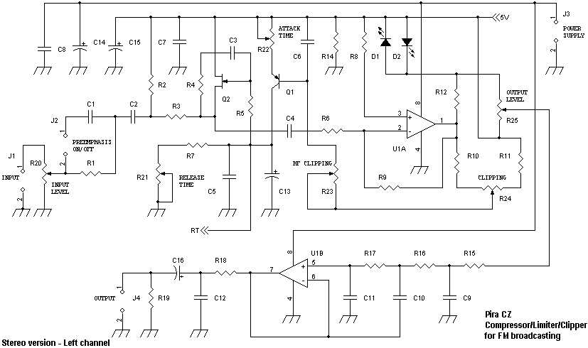 Audio Compressor Circuit Diagram - Amplifier Electronic Circuits Audio