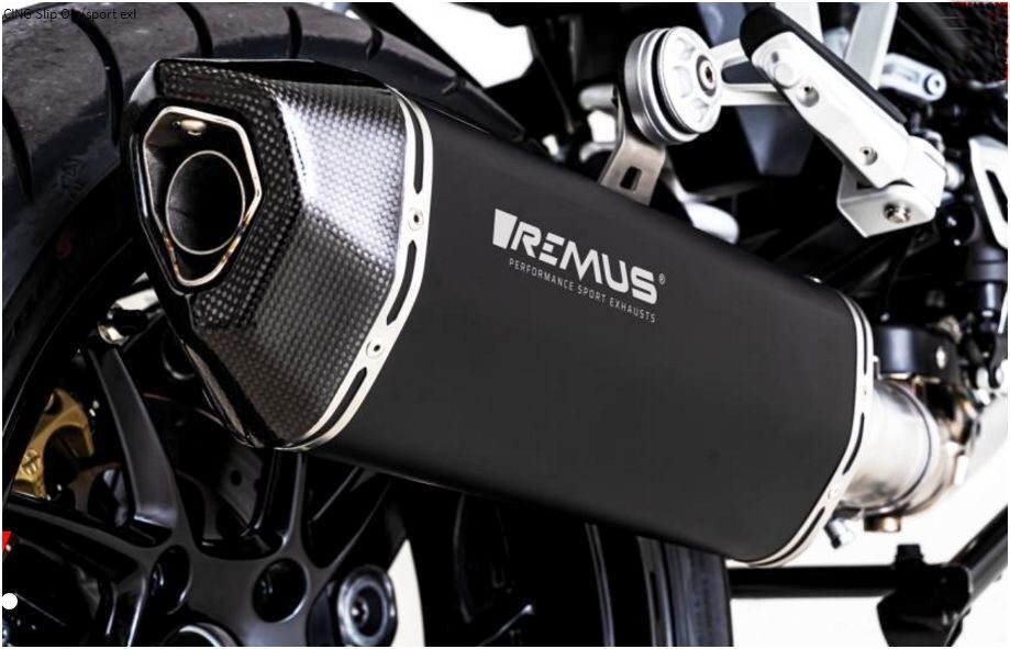 Remus BlackHawk SlipOn Exhaust for the 2020+ BMW R1250R & R1200RS