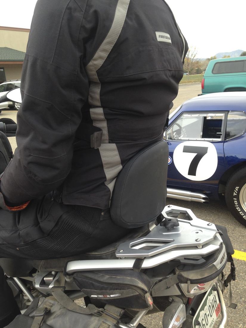 The R1200GS Stealth Backrest from Pirates' Lair at 828.628.7093 EST