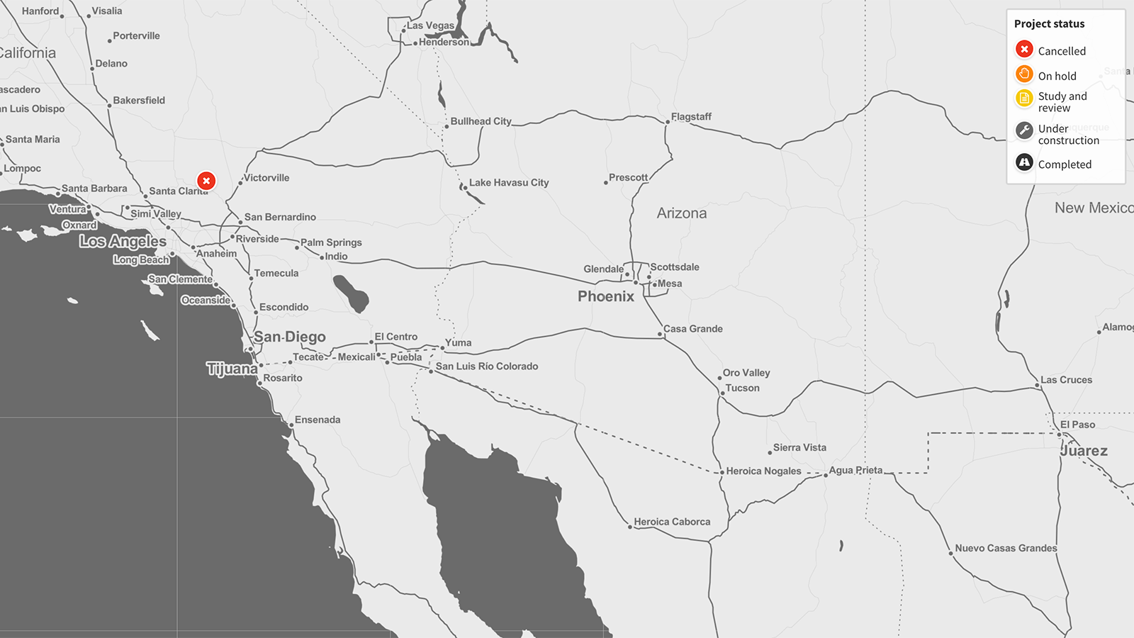 High Desert Freeway, California