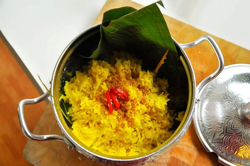 Nasi Kuning Indonesian Yellow Party Rice