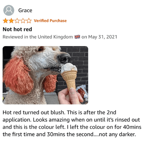 Here are 15 reviews for a petsafe hair dye that are both adorable and