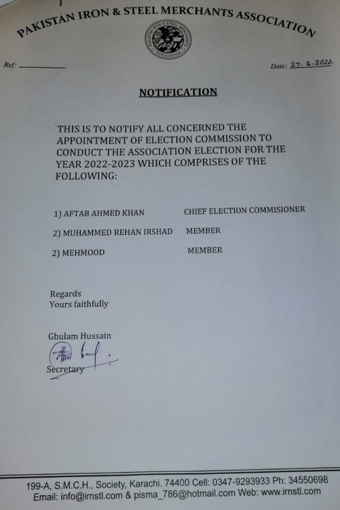 2023 election schedule Announcement of PISMA Election Schedule and Members of Election