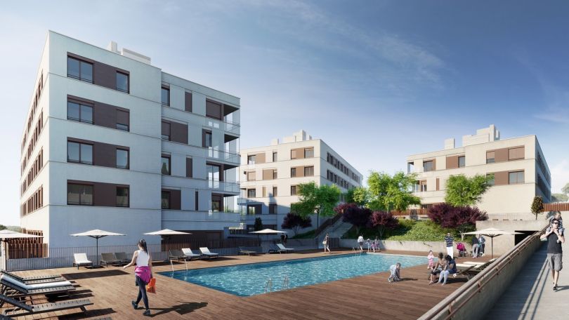 Pisos de Obra Nueva con Piscina Comunitaria en Sant Cugat