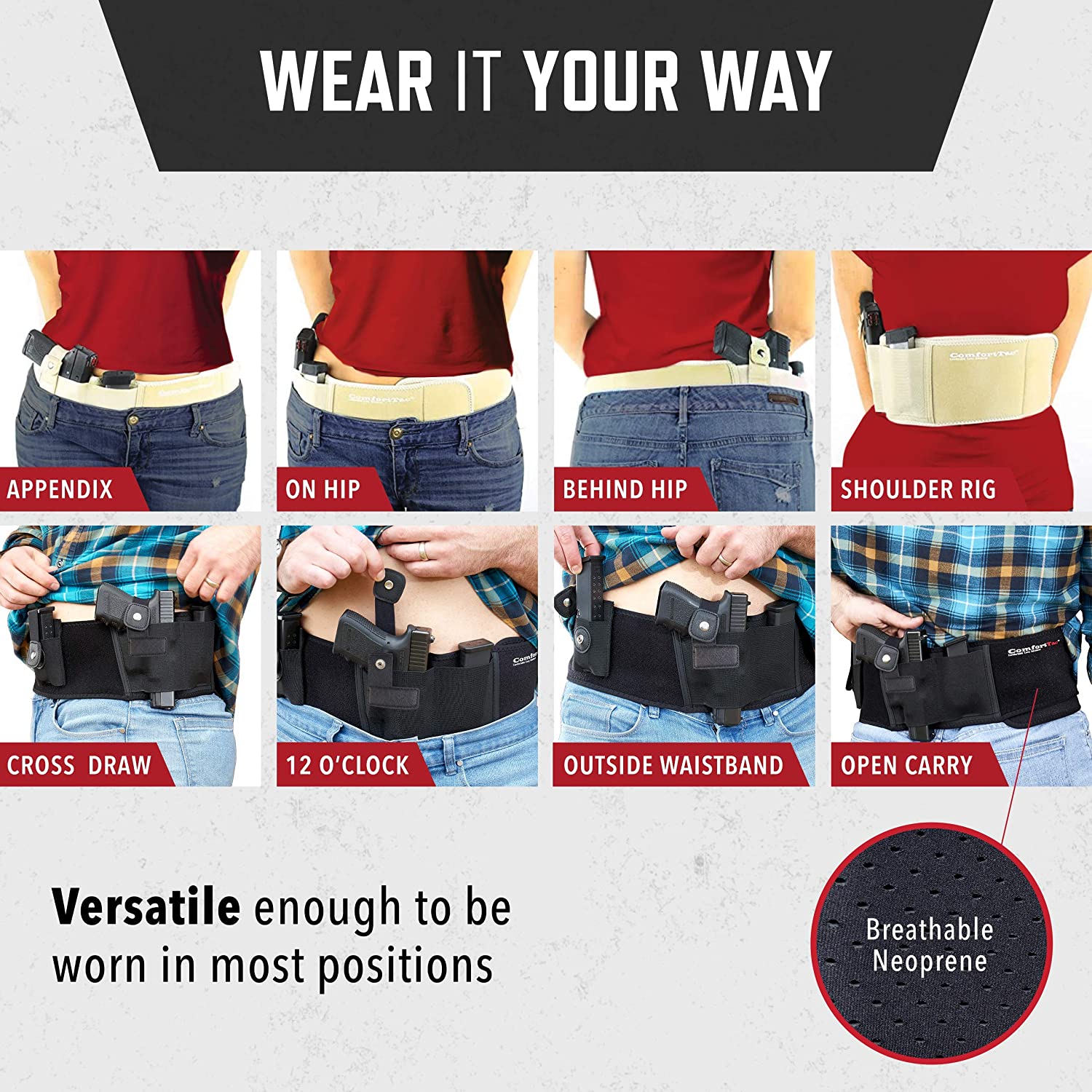 ComfortTac Ultimate Belly Band Gun Holster