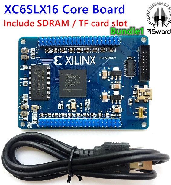 PISWORDS Xilinx XC6SLX16 Development Board