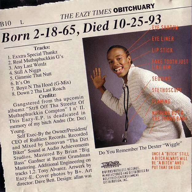 Last Words EazyE's It's on (Dr. Dre) 187um Killa Pitchfork
