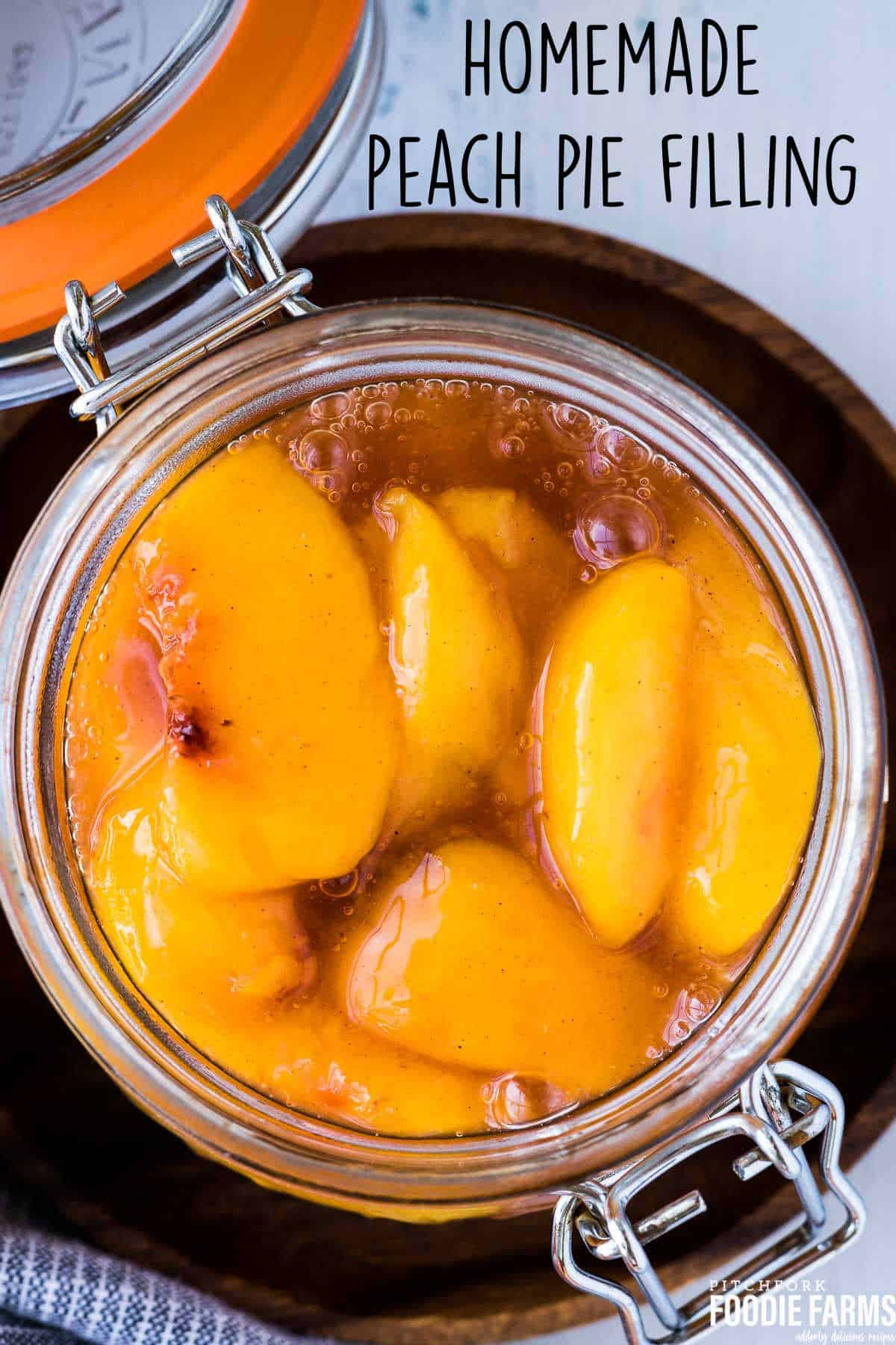 Homemade Peach Pie Filling (for the freezer) Pitchfork Foodie Farms