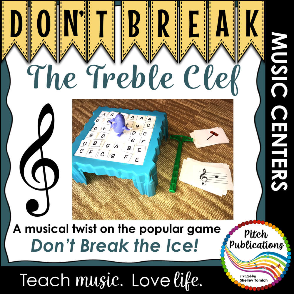 Don't Break the Pitches! Treble Clef Pitch Note Reading Game