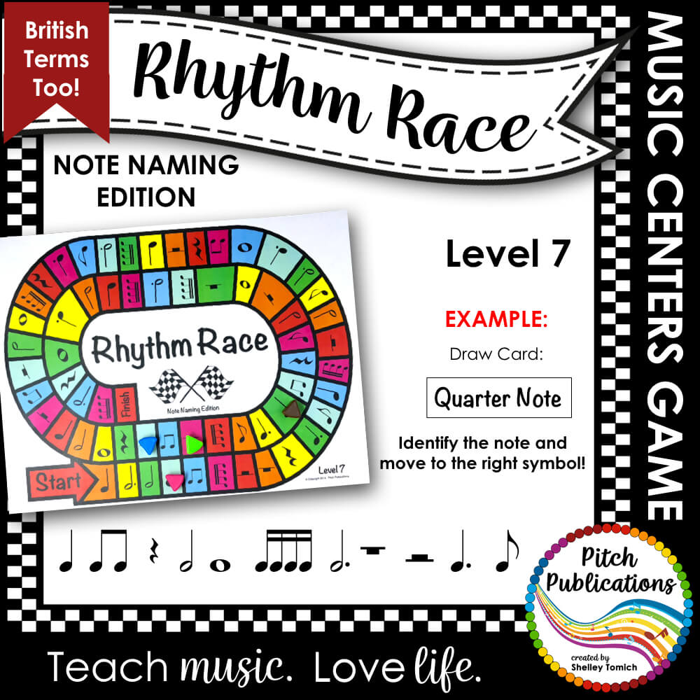 Music Centers Rhythm Race Note Naming Edition Level 7 Rhythm Game