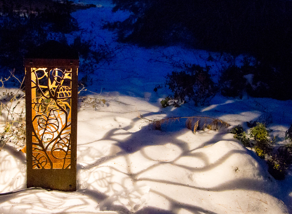 A Beautiful Winter With An Artistic Garden Light PITH + VIGOR