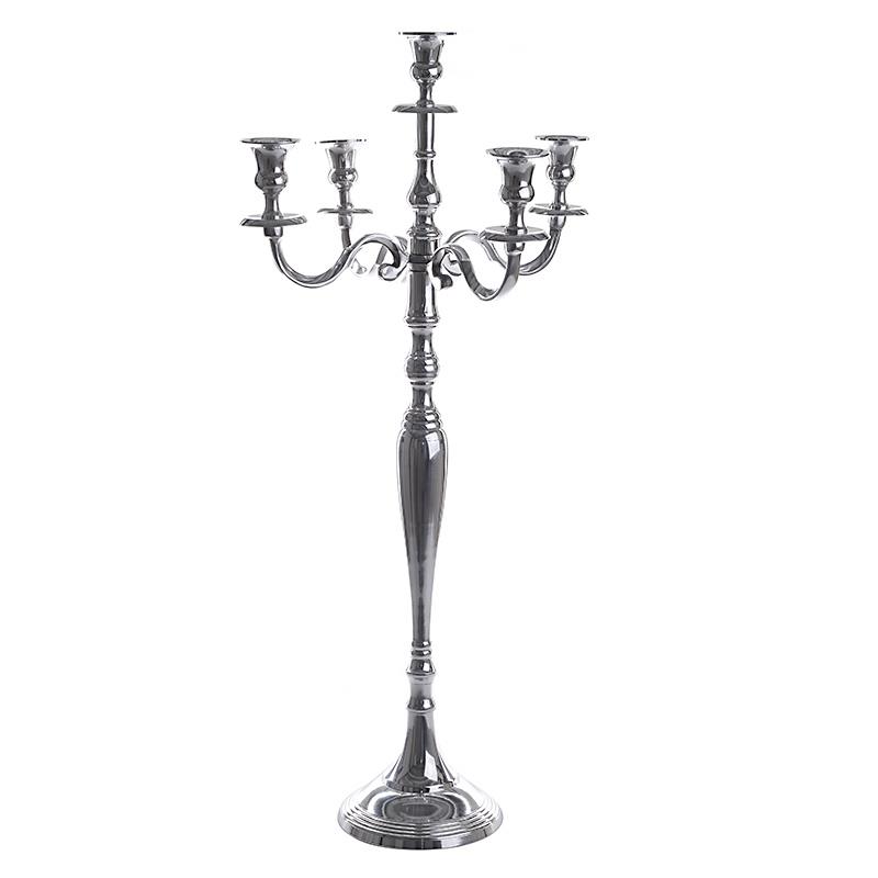 ALUMINIUM CANDLE HOLDER SILVER Pitre Online