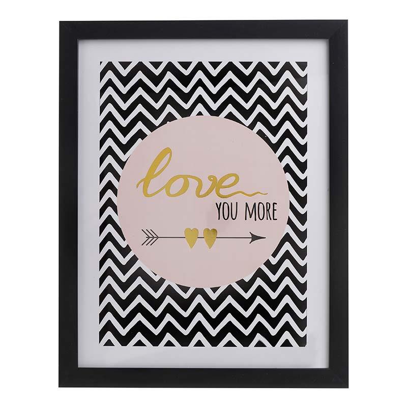 WOODEN WALL ART " LOVE YOU MORE" Pitre Home
