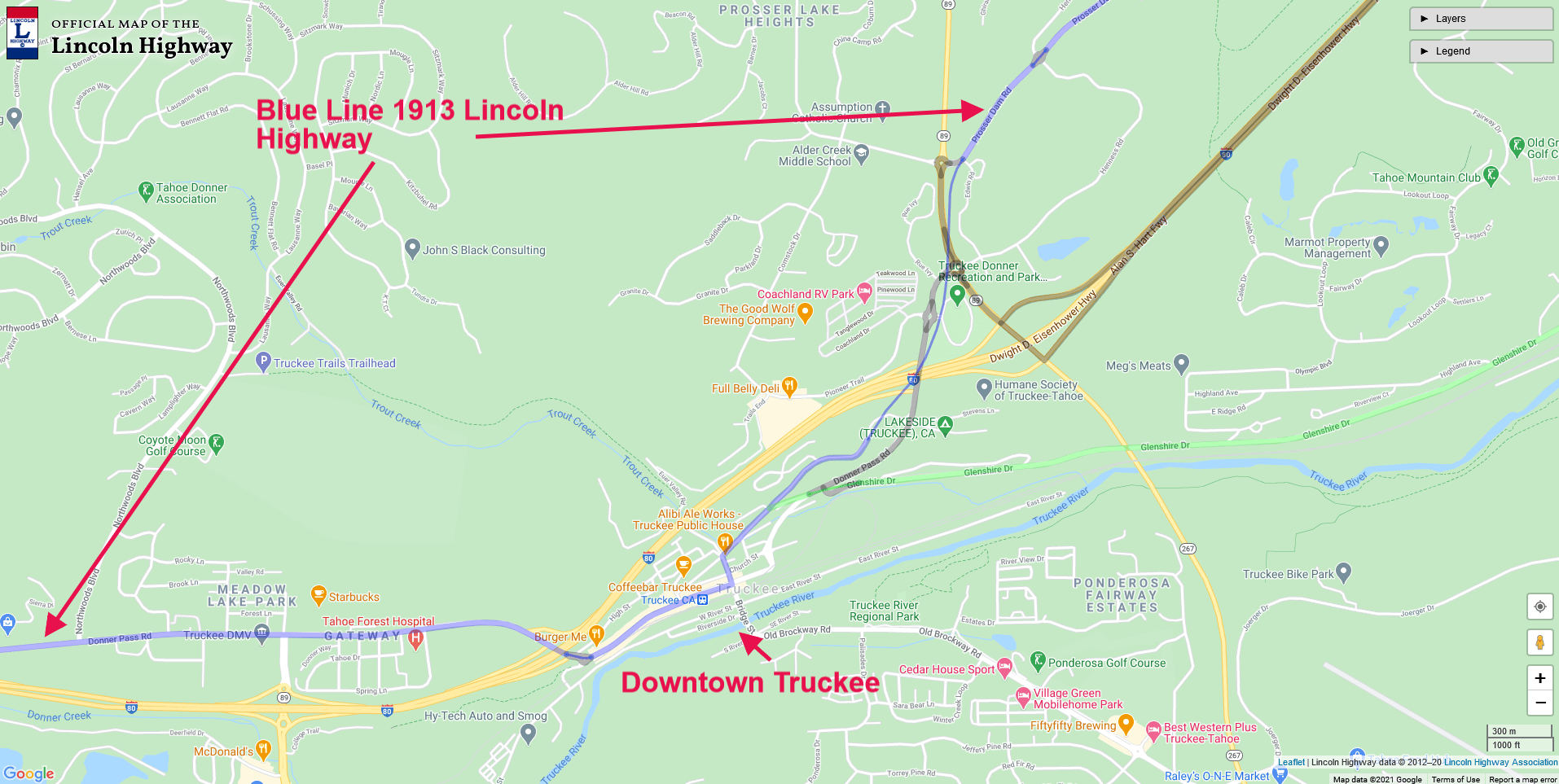 Truckee on the Lincoln Highway