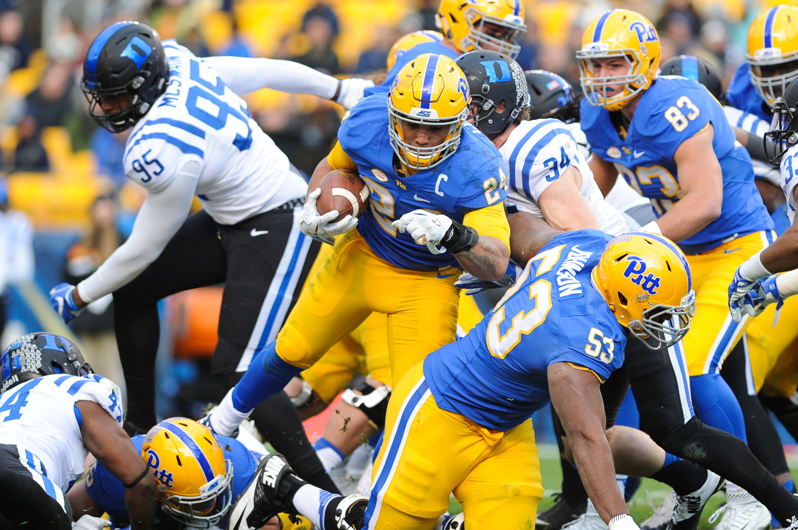Pitt football decimates Duke in highest scoring game of the season, 5614