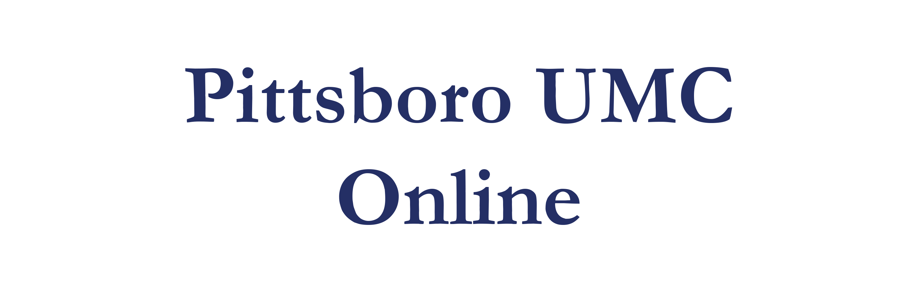Online Pittsboro United Methodist Church