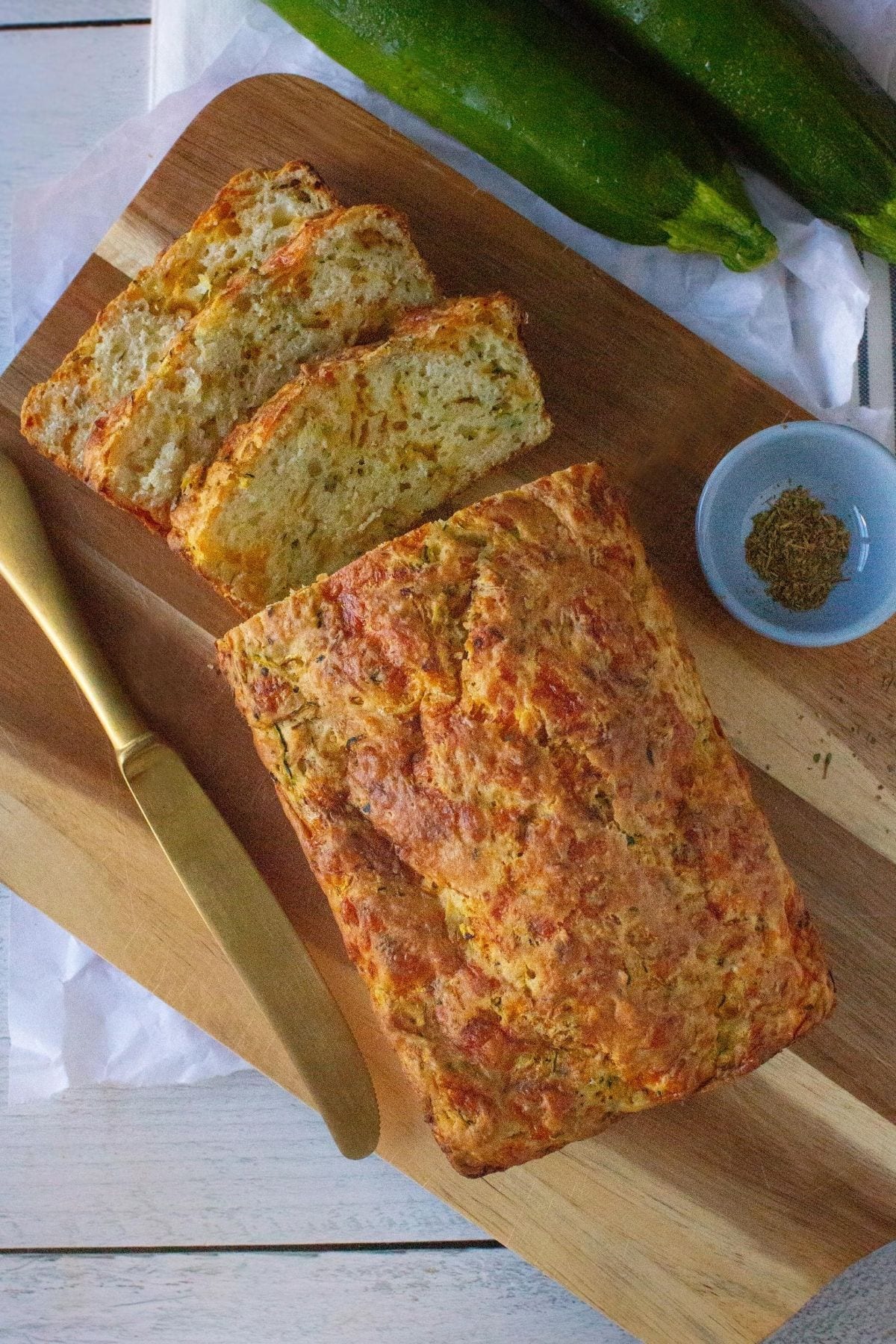 EarthInspired Eats Zucchini, Cheddar, and Herb Buttermilk Quick