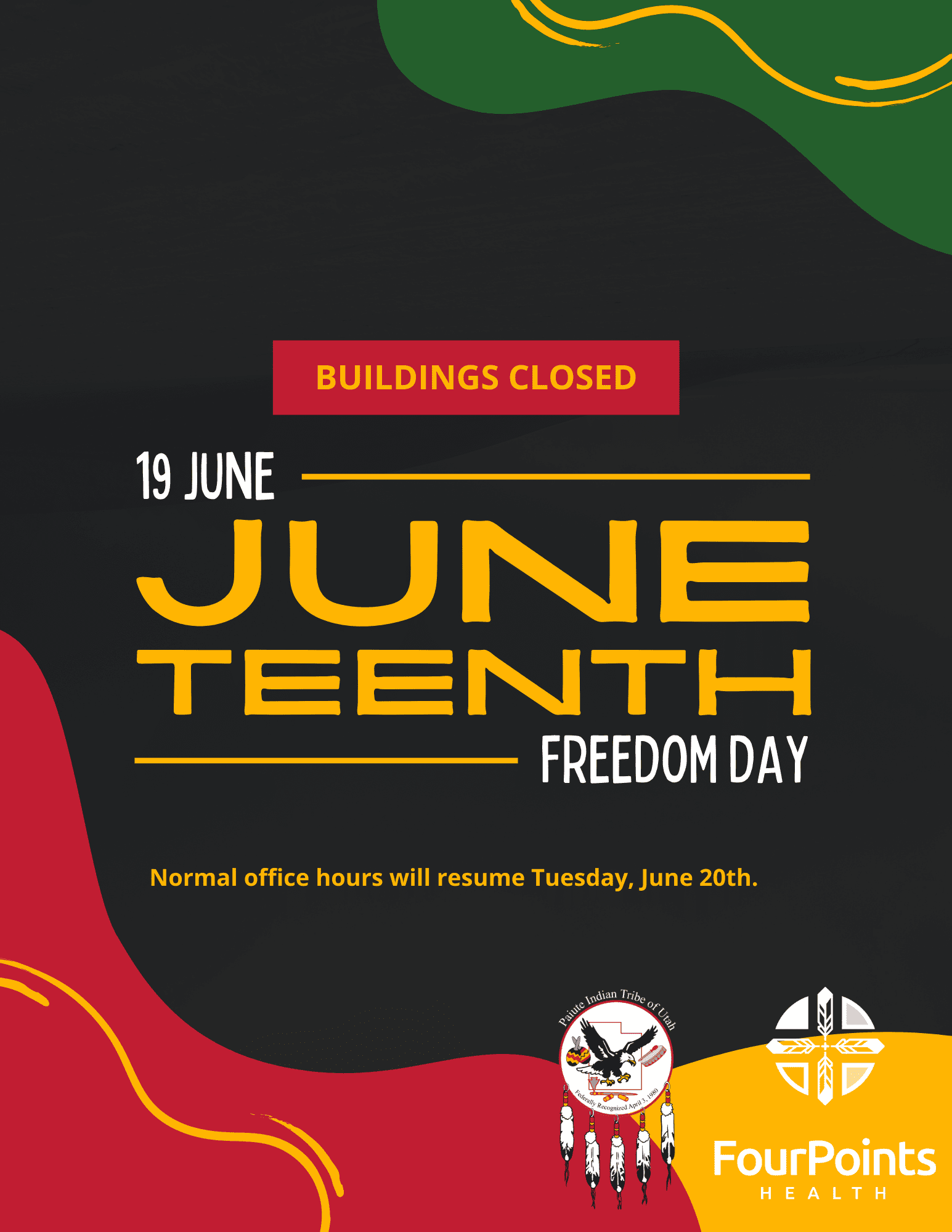 Closed for Paiute Indian Tribe of Utah